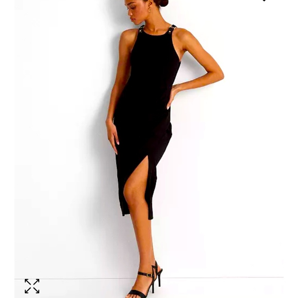 Lauren Ralph Lauren Black Midi Ponte Dress size 6